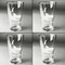 Sharks Set of Four Engraved Beer Glasses - Individual View