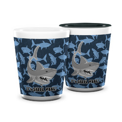 Sharks Ceramic Shot Glass - 1.5 oz (Personalized)