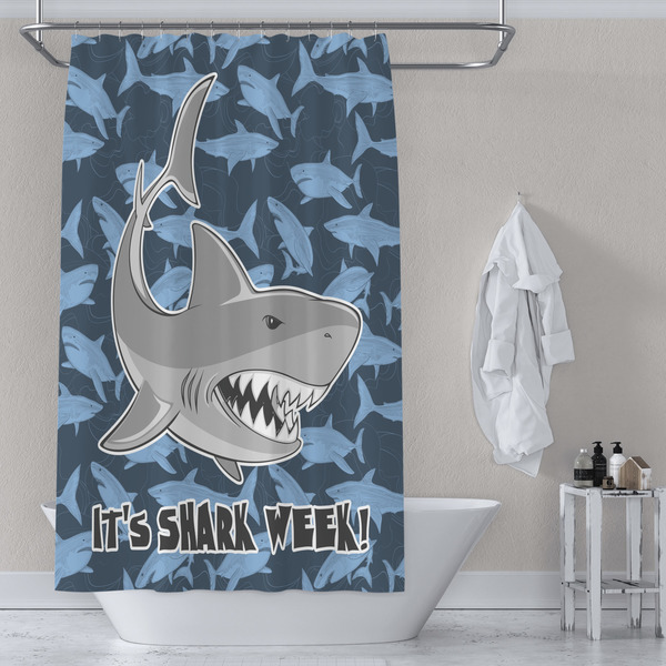 Sharks Shower Curtain Lifestyle
