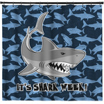 Sharks Shower Curtain - Custom Size w/ Name or Text