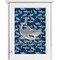 Sharks Single White Cabinet Decal