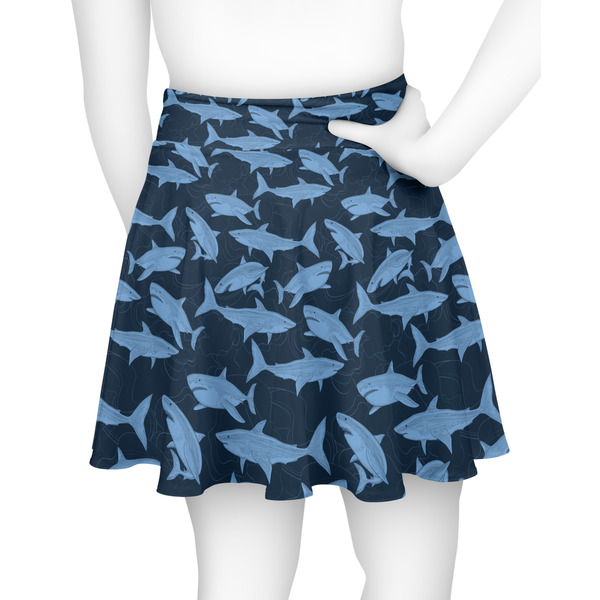 Sharks Skater Skirt - Back