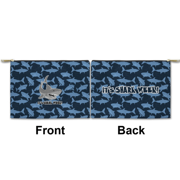 Sharks Small Zipper Pouch Approval (Front and Back)