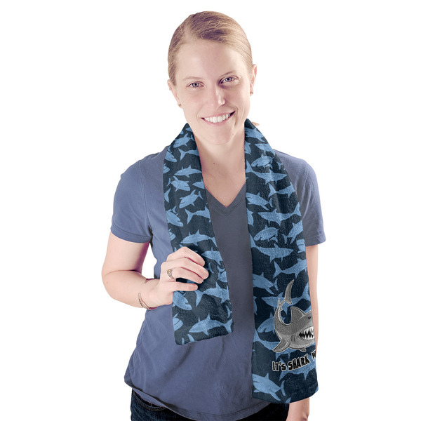 Sharks Sport Towel - Exercise use - Model