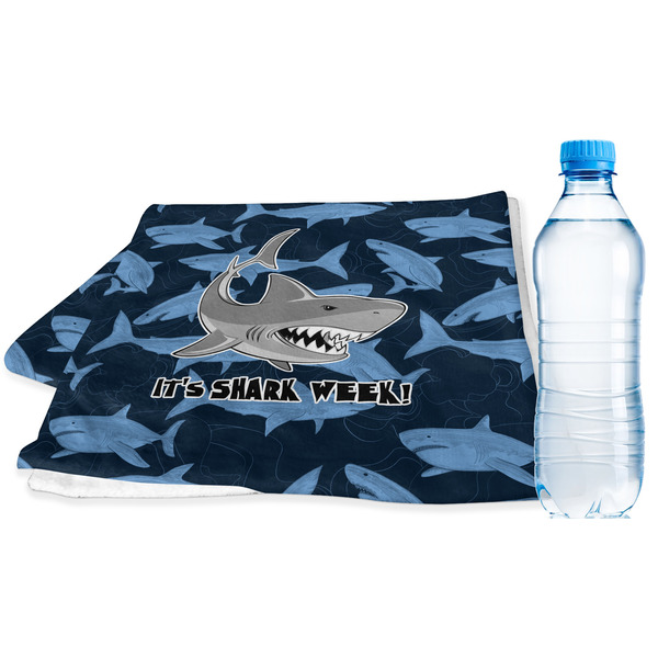 Custom Sharks Sports & Fitness Towel w/ Name or Text