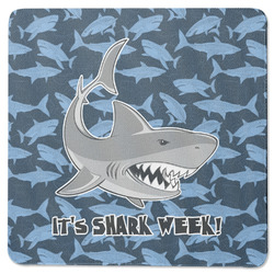 Sharks Square Rubber Backed Coaster w/ Name or Text