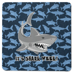 Sharks Square Rubber Backed Coaster w/ Name or Text