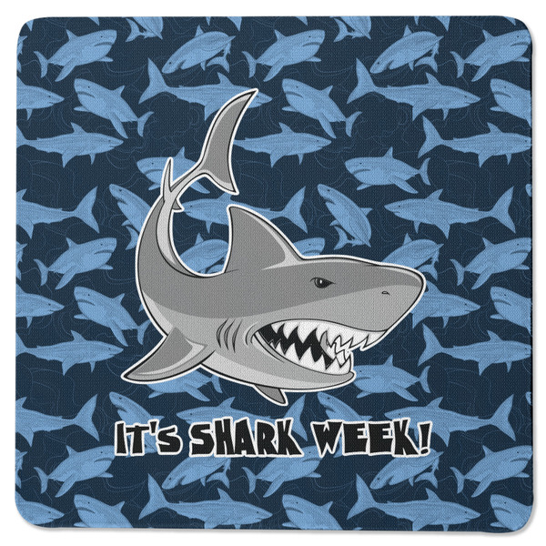 Custom Sharks Square Rubber Backed Coaster w/ Name or Text
