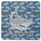 Sharks Square Rubber Backed Coaster w/ Name or Text
