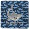 Sharks Square Rubber Backed Coaster w/ Name or Text