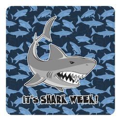 Sharks Square Decal - Large w/ Name or Text