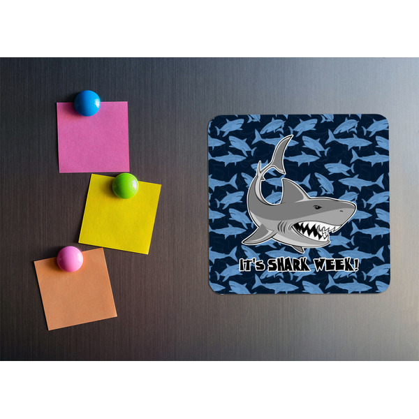 Sharks Square Fridge Magnet - LIFESTYLE