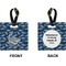 Sharks Square Luggage Tag (Front + Back)