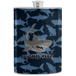 Sharks Stainless Steel Flask w/ Name or Text