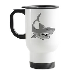 Sharks Stainless Steel Travel Mug with Handle
