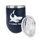 Sharks Stainless Wine Tumblers - Navy - Single Sided - Alt View