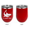 Sharks Stainless Wine Tumblers - Red - Single Sided - Approval
