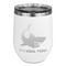 Sharks Stemless Stainless Steel Wine Tumbler - White - Single Sided (Personalized)