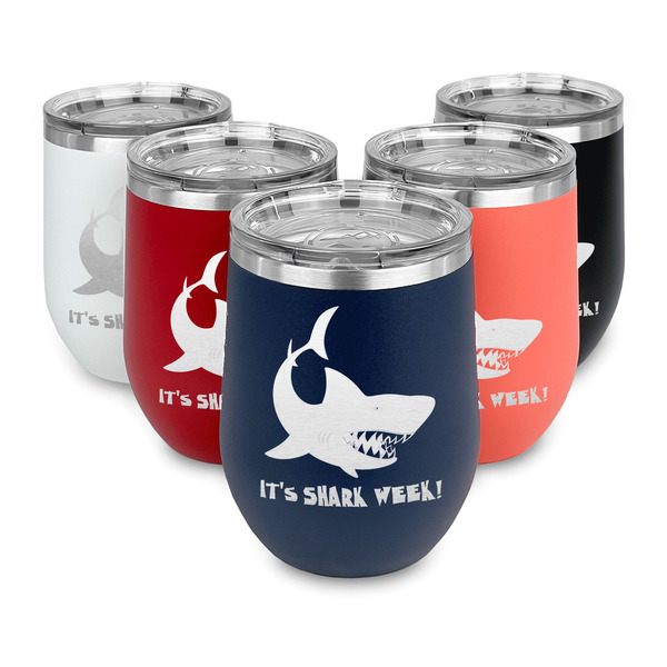 Sharks Steel Wine Tumblers Multiple Colors