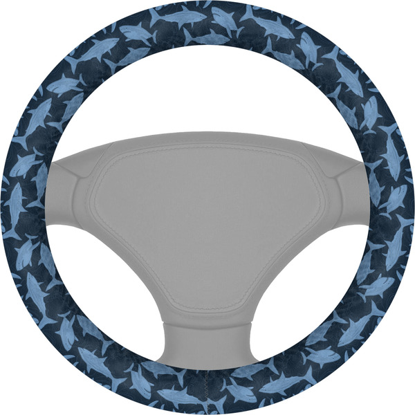 Custom Sharks Steering Wheel Cover