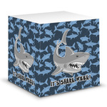 Sharks Sticky Note Cube w/ Name or Text