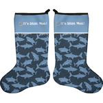 Sharks Holiday Stocking - Double-Sided - Neoprene (Personalized)