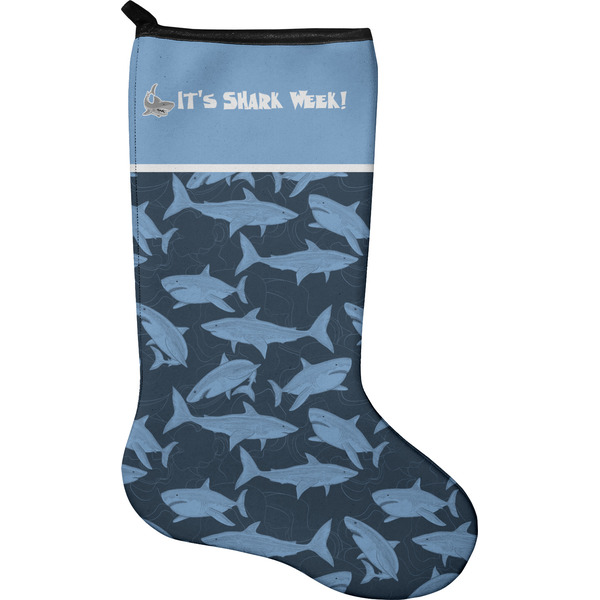 Custom Sharks Holiday Stocking - Neoprene (Personalized)
