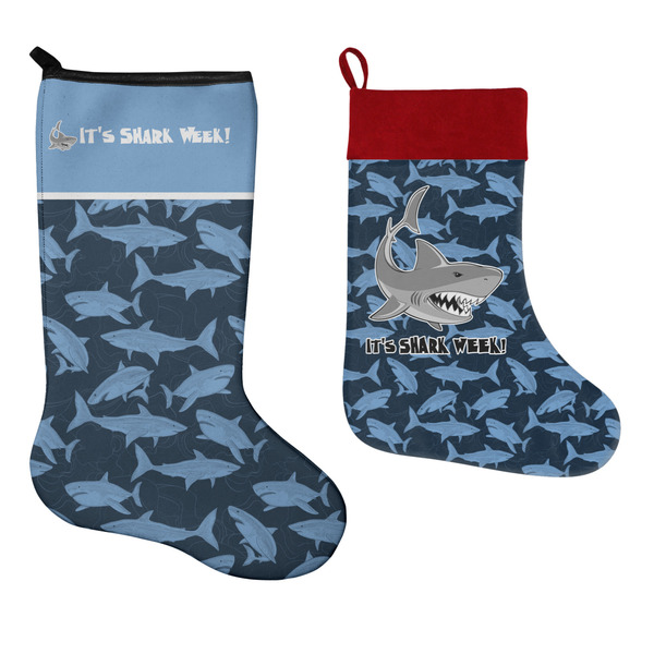 Sharks Stockings - Side by Side compare