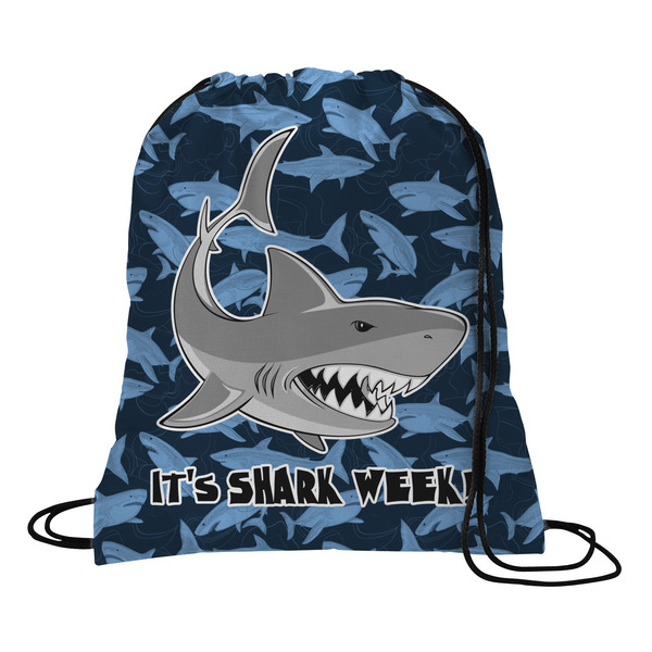 Custom Sharks Drawstring Backpack - Small w/ Name or Text