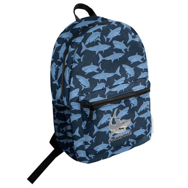 Custom Sharks Student Backpack (Personalized)