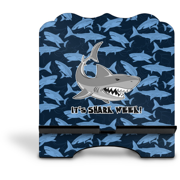 Sharks Stylized Tablet Stand - Front without iPad