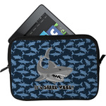 Sharks Tablet Case / Sleeve - Small w/ Name or Text