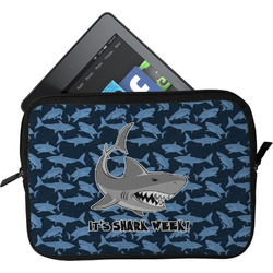 Sharks Tablet Case / Sleeve - Small w/ Name or Text
