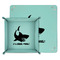 Sharks Teal Faux Leather Valet Trays - PARENT MAIN