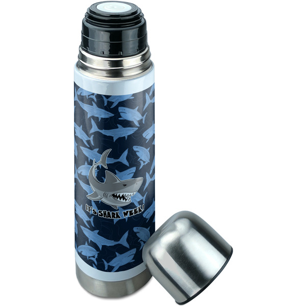 Sharks Thermos - Lid Off