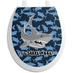 Sharks Toilet Seat Decal (Personalized)