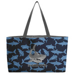 Sharks Beach Totes Bag - w/ Black Handles (Personalized)