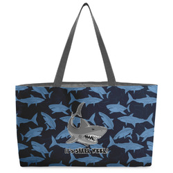 Sharks Beach Totes Bag - w/ Black Handles (Personalized)