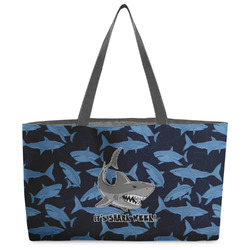 Sharks Beach Totes Bag - w/ Black Handles (Personalized)