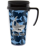 Sharks Acrylic Travel Mug with Handle (Personalized)
