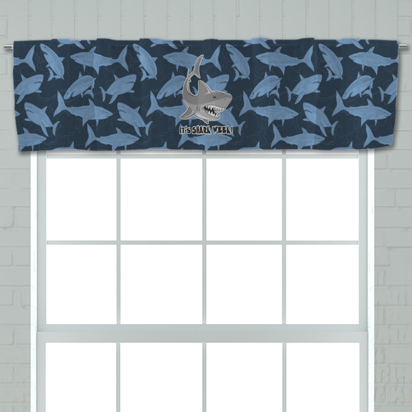Sharks Valance - Closeup on window