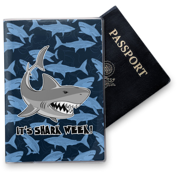 Custom Sharks Vinyl Passport Holder w/ Name or Text