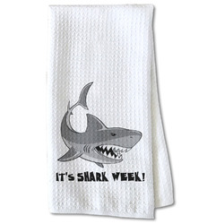 Sharks Kitchen Towel - Waffle Weave - Partial Print (Personalized)