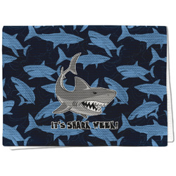 Sharks Kitchen Towel - Waffle Weave - Full Color Print (Personalized)