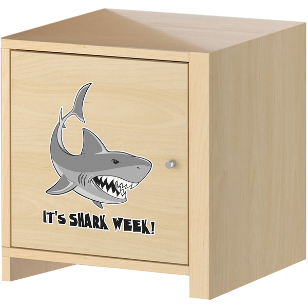 Sharks Wall Graphic on Wooden Cabinet