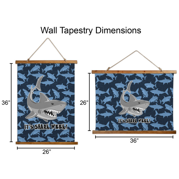 Sharks Wall Hanging Tapestries - Parent/Sizing