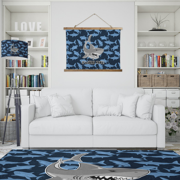 Sharks Wall Hanging Tapestry - IN CONTEXT