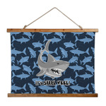 Sharks Wall Hanging Tapestry - Wide (Personalized)