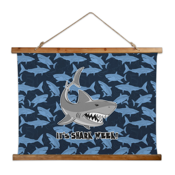 Custom Sharks Wall Hanging Tapestry - Wide (Personalized)
