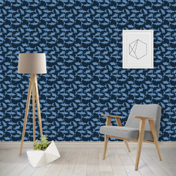 Sharks Wallpaper & Surface Covering (Water Activated - Removable)